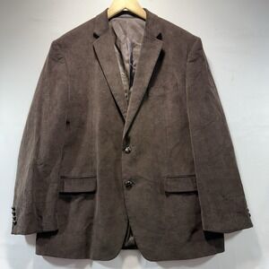Lauren Ralph Lauren Corduroy Blazer Men's 44R Jacket Brown Lined